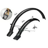 Mirage spatbordset 20" zwart incl. bevestigingsmateriaal