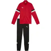 Puma Trainingspak 'TeamRise' grijs / rood / zwart / offwhite