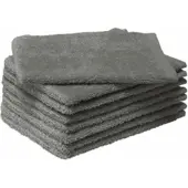 MOODIT Washandje Troy 16 x 21 cm Grey (Set van 8)