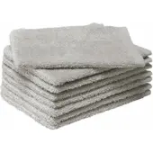 MOODIT Washandje Troy 16 x 21 cm Silver (Set van 8)