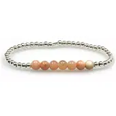 Heaven Eleven - 925 zilver - sunstone kralen
