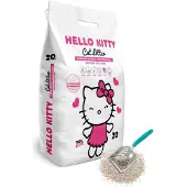 Hello Kitty 20LT FIJNKORRELIG WIT BENTONIET BABYPOEDER KATTENBAKVULLING
