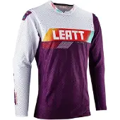 Leatt Moto 5.5 UltraWeld V23 Indigo Wit Paars Motocross Jersey Maat S