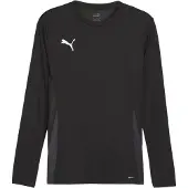 Puma Functioneel shirt 'teamGOAL' donkergrijs / zwart / wit