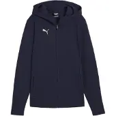 Puma Vrouwen, Hardloopjack, teamFINAL Casuals Hooded Jkt Wmn (S), Blauw, S