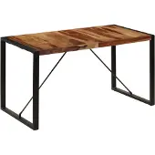 vidaXL Eettafel 140x70x75 cm massief acaciahout