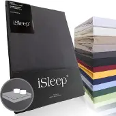 ISleep Katoen-Satijnen Kussenslopen (2 Stuks) - 60x70 cm - Antraciet