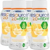 Nestlé Resource Resource 2.0 + Fibre Vanille 4x200 ml Drinkbare oplossing