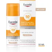 Eucerin Crème Sun Photoaging Control Anti Aging Tinted Gel Cream SPF50 Medium 50ml