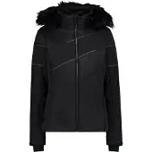 CMP Zip Hood Dames Wintersportjas Nero 38