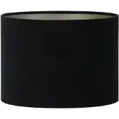 Light & Living Lampenkap Velours Zwart D 35 H 25 Cm