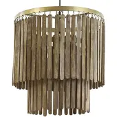 Light & Living Hanglamp Ø45x43 cm GULARO hout bruin+brons