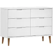 vidaXL Ladekast MOLDE 113x40x80 cm massief grenenhout wit