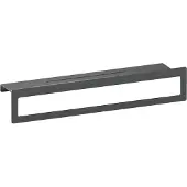 Brauer Gunmetal Edition handdoekrek met planchet gunmetal geborsteld PVD