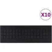 vidaXL Trapmatten 10 st 25x75 cm rubber