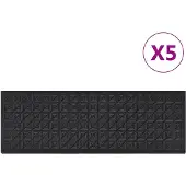 vidaXL Trapmatten 5 st 25x75 cm rubber