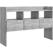 vidaXL Dressoir 105x30x70 cm bewerkt hout betongrijs