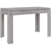 vidaXL Eettafel 120x60x76 cm bewerkt hout grijs sonoma eikenkleurig