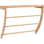 vidaXL Handdoekenrek 60x25,5x49 cm massief walnotenhout