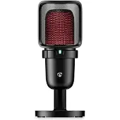 Nedis Microfoon | (USB, RGB, Cardioïde, Tafelstandaard, Ruisdemping)