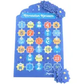 Orange85 Ramadan Kalender - Mubarak - Aftelkalender - Blauw - Sterren