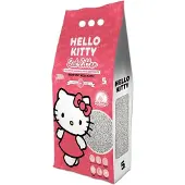 Hello Kitty Bentoniet Kattenbakvulling 6 x 5L Baby Powder