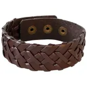 LGT JWLS Verstelbare Leren Armband in Bruin