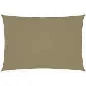 vidaXL Zonnescherm rechthoekig 3x5 m oxford stof beige