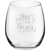 Royal Leerdam Gegraveerde Drinkglas 39cl Love is in the air