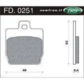 Newfren Schijfremblok fd0251 aerox a