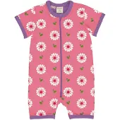 Maxomorra Rompersuit SS FLOWERS 86/92