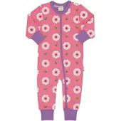Maxomorra Rompersuit LS FLOWERS 74/80