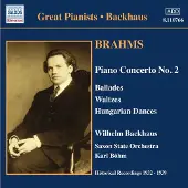 OUTHERE Wilhelm Backhaus, Saxon State Orchestra, Karl Böhm - Brahms: Piano Concert No. 2 (CD)