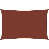 vidaXL Zonnescherm rechthoekig 4x7 m oxford stof terracottakleurig