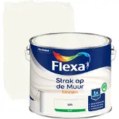 Flexa Strak op de muur wit mat 2,5 liter