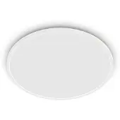 Philips SuperSlim LED IP54 Ø 25cm 2.700K wit Superslim, dimbaar, wit / opaal, metaal, LED plafondlamp