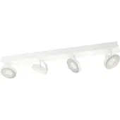 Philips LED Plafondspot Clockwork 4-lichts 4,5W WarmGlow wit Energieklasse A+