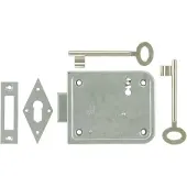 Nemef 91/11-70 Blis.,Oplegslot, Dm70Mm, Klaviersleutel, Slotkast Staal Verzi - 9009111730 - 9009111730