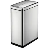 EKO - DeLuxe Vuilnisbak met sensor, 45 liter - RVS, polypropyleen - Mat roestvrij staal
