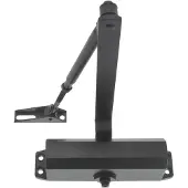 Starx deurdranger - 40-65 kg - mat zwart - aluminium