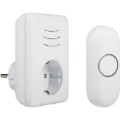Byron DBY-22313 - Deurbel Draadloze set - 150m Bereik - IP44 waterdicht - Wit