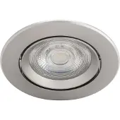 Philips Inbouwspot Sparkle, Inbouwspots, Niet vervangbare lampen, LED, 2700 K, 350 lm, Nikkel