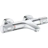 GROHE QuickFix Precision Feel thermostatische badkraan met gravering chroom