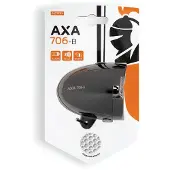 Axa 706 Fietsverlichting – 15 Lux LED Voorlicht – Batterijverlichting – Geïntegreerde Reflector – Retro Chrome – 35 m Lichtbeeld – 2.250 m Zichtbaarheid