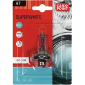 Carpoint Superwhite Halogeen H7 12V 55W - Helder Wit Licht – Energiezuinig – Eenvoudige Installatie