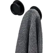 Tiger Tess - Handdoekhaken - Zelfklevend - 3M tape - Zwart (2 stuks)