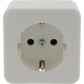 Berker Stopcontact | (Opbouw, Randaarde, Wit)