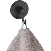 Wenko Haakset Vacuum-loc Rond 2 Stuks Zelfklevend Zwart
