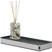 Tiger Cooper - Planchet 28 cm - Badkamerplank - Zwart / RVS geborsteld