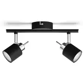 Philips Meranti opbouwspot - 2-lichts - zwart